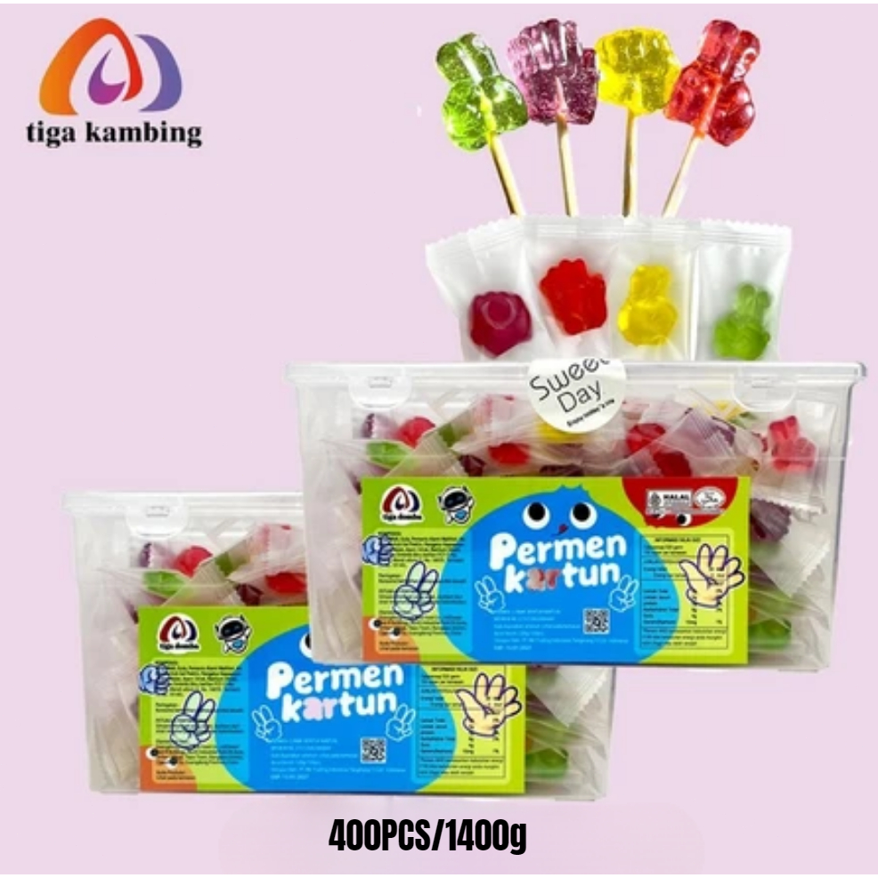 Jual [Halal]Permen Lunak Bentuk Kartun Rasa 520g/Box Apel Stroberi ...