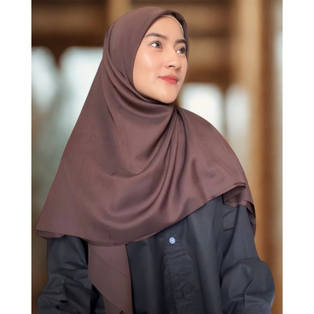 Emhermahijab SAWEEYYA Jilbab Segi Empat Ultrafine Paris Mega Stitch Syar'I Jumbo 130x130