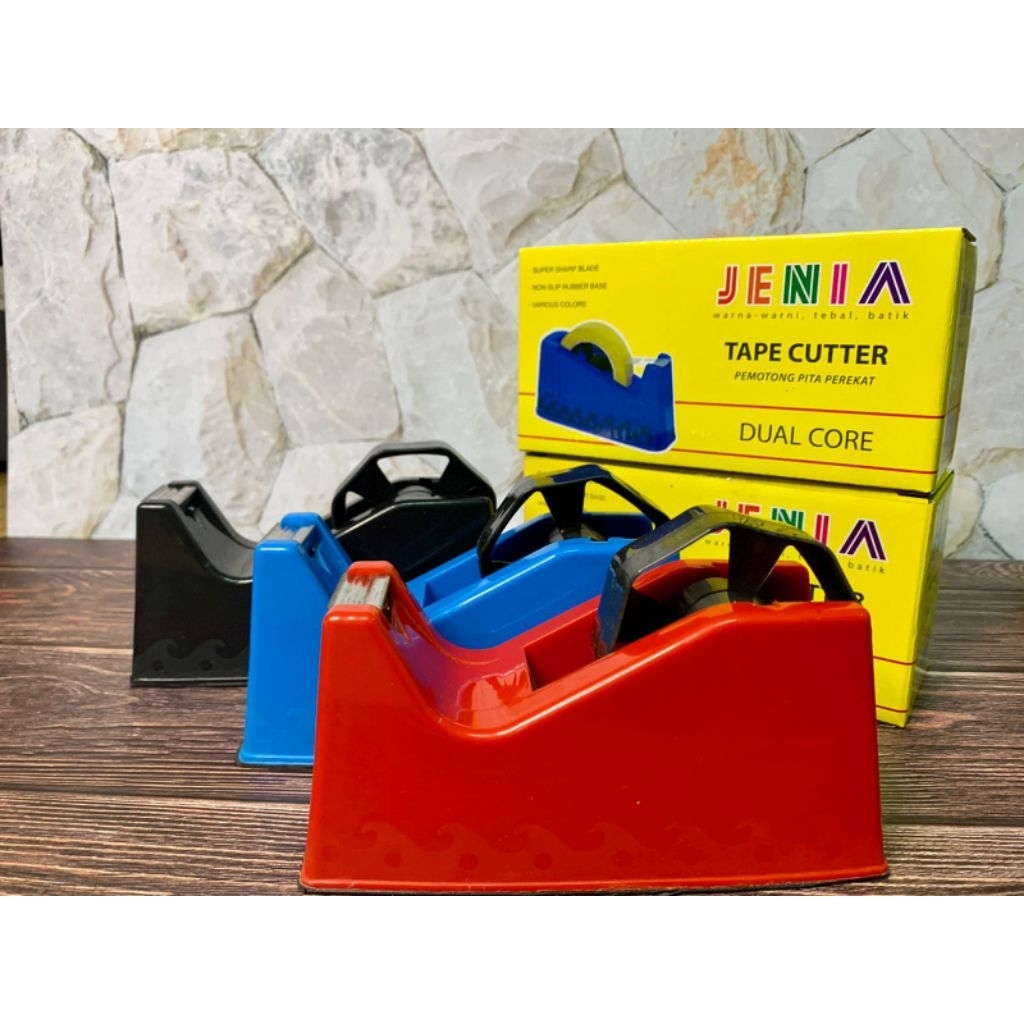 Jual Tape Cutter Jenia Dual Core Dispenser Lakban Murah | Shopee Indonesia