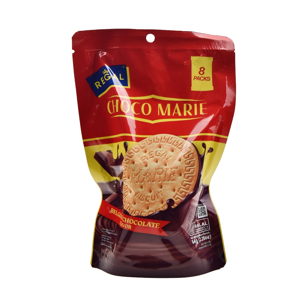 Jual Biskuit MARIE REGAL CHOCO MARIE Belgian Chocolate Pouch isi 8 ...