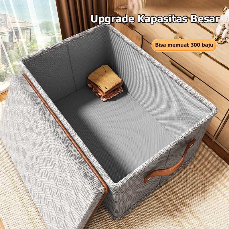 Jual Lipat Storage Box Kotak Pakaian Penyimpanan Container Box With Dan ...