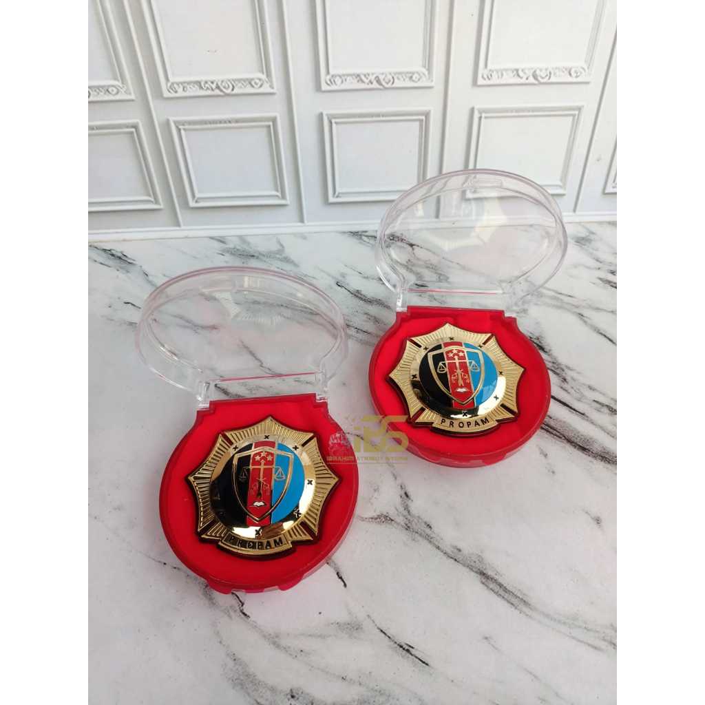Jual wing brevet dan pin PDH roda propam premium bahan kuningan I wing ...