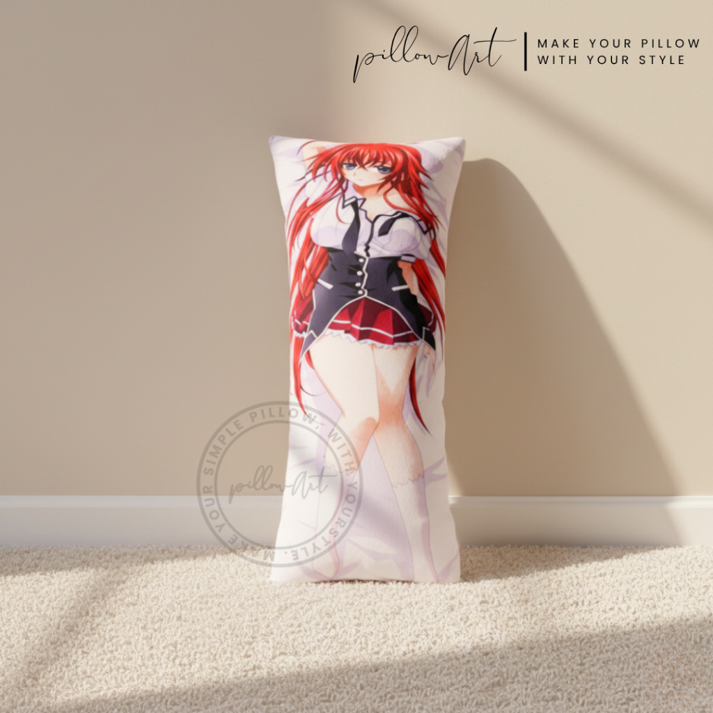 PillowArt Bantal Custom Anime Waifu Dakimakura Ukuran M - Koleksi Dekorasi Aesth