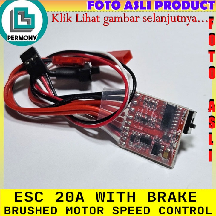 Jual Speed Control ESC 20A Electric Speed Control Brushed with Brake ...