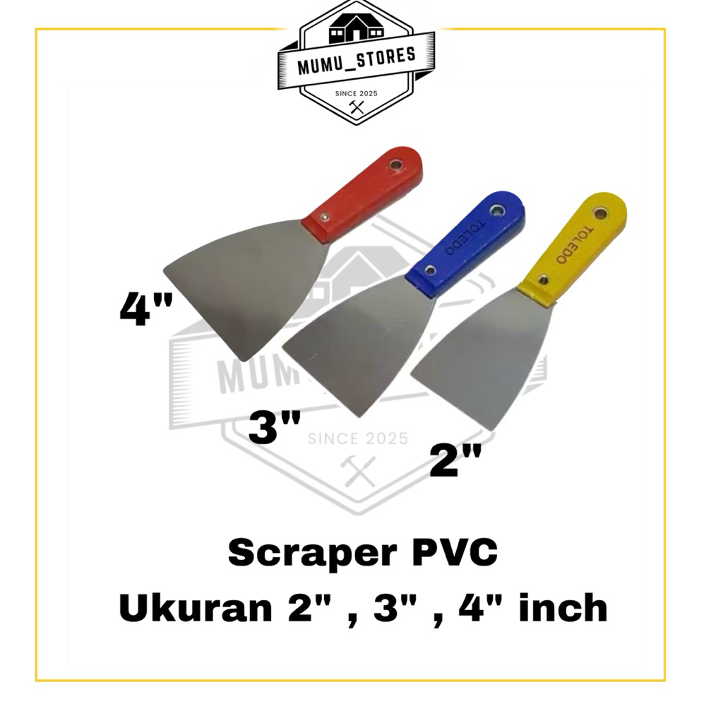 Jual Scraper PVC / Sekrap Plastik TOLEDO 2”, 3”, 4” inch | Shopee Indonesia