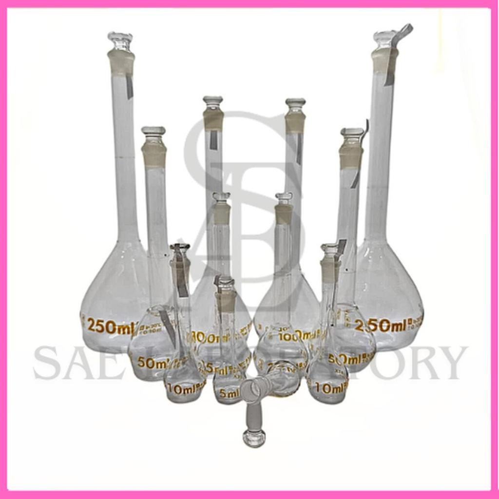 Jual Labu Ukur Kaca Borosilikat PYREX Class A dengan Tutup Kaca Ground ...