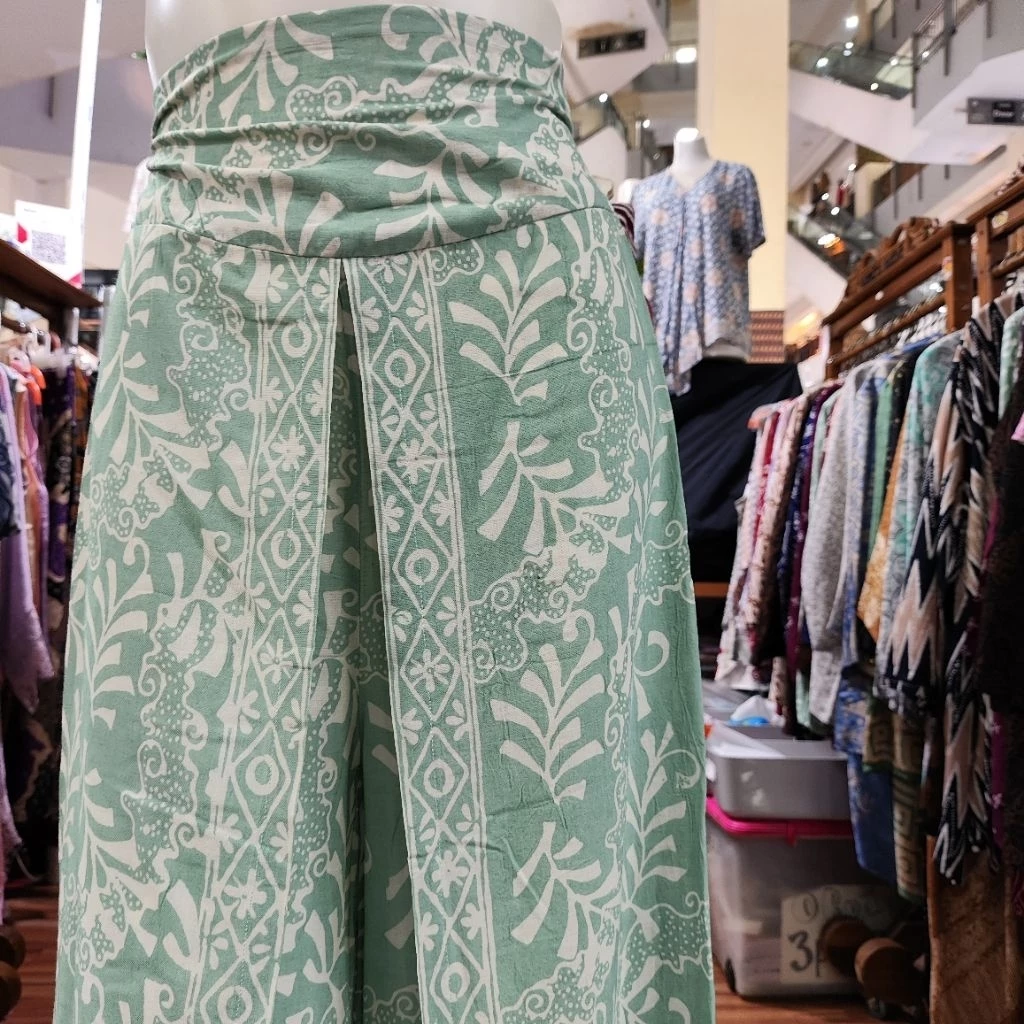 Kulot Batik Paris Wanita Adem Panjang – Celana Batik Kerja Elegan Pinggang Karet