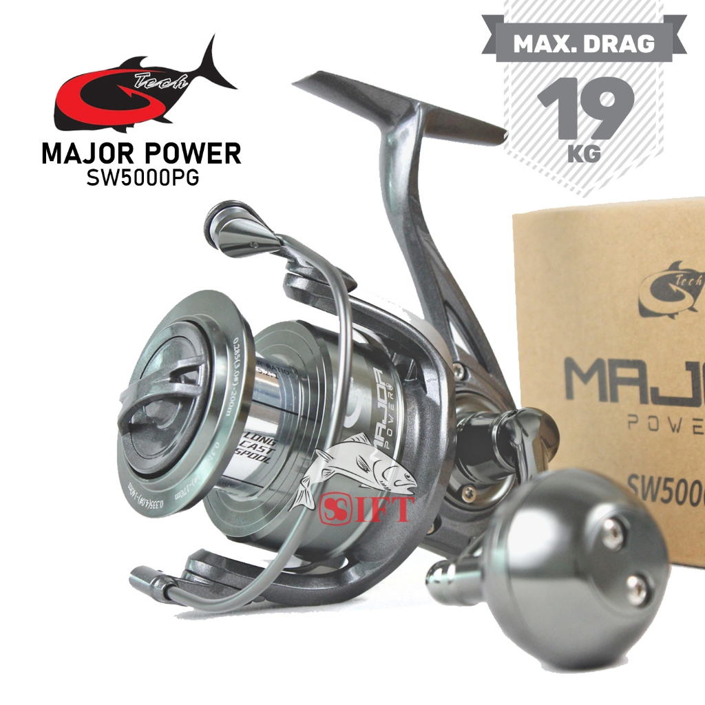 Jual Reel G-TECH MAJOR POWER SW 1000 -- 5000 HG PG | Power Handle ...