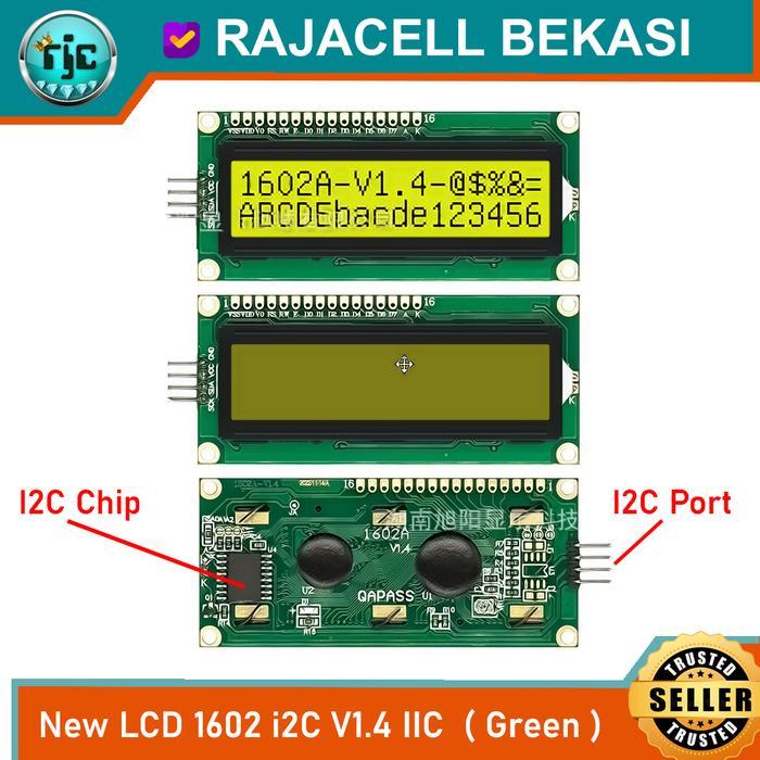 Jual Green LCD 1602 + i2C IIC Backpack LCD Module for Arduino - New I2C ...