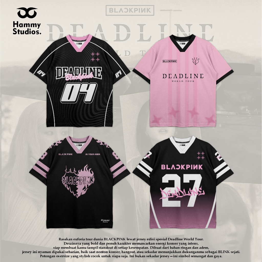 Jual JERSEY BP BLACKPINK DEADLINE JERSEY WORLD TOUR / jersey kpop ...
