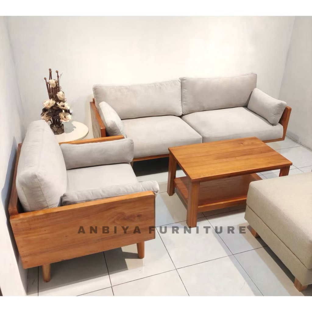 JAPANDI  - Sofa Kayu Minimalis - Sofa Minimalis Ruang Tamu - Sofa Ruang Tamu - Sofa Kayu - Sofa 3 Seater - Sofa 2 Seater - Sofa 1 Seater