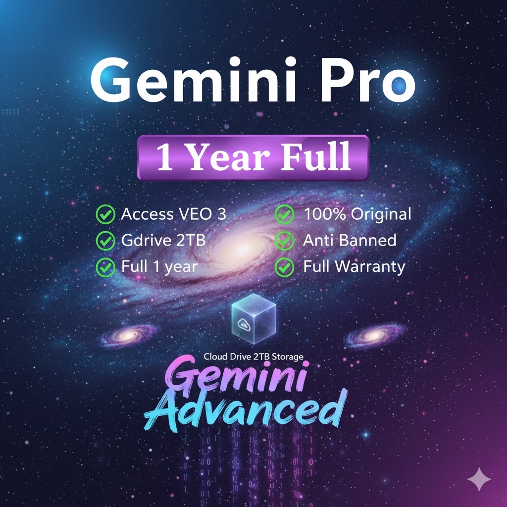 Jual GEMINI AI PRO 12 BULAN + VEO 3 + FLOW + GDRIVE 2 TB FULL PRIVATE 4 ...