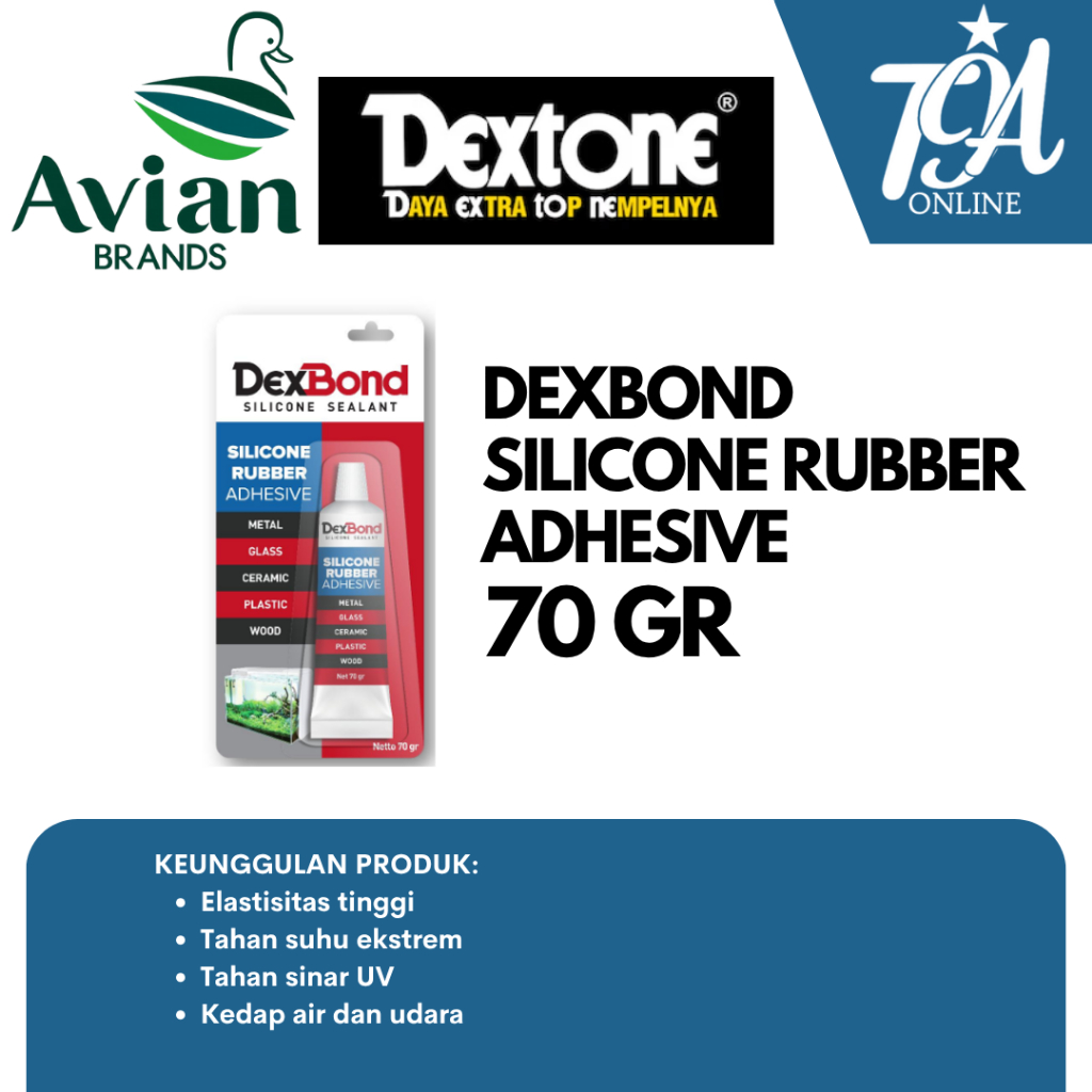Jual DEXBOND Silicone Rubber Adhesive / Silicone Sealant Serbaguna ...