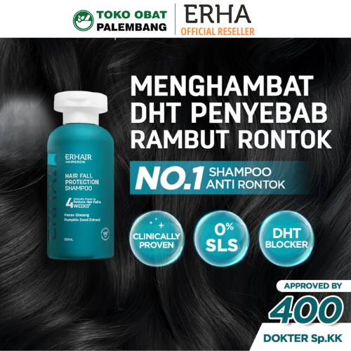 Jual ERHAIR HAIRGROW SHAMPOO 100ML SHAMPO RAMBUT RONTOK SAMPO GINSENG ...