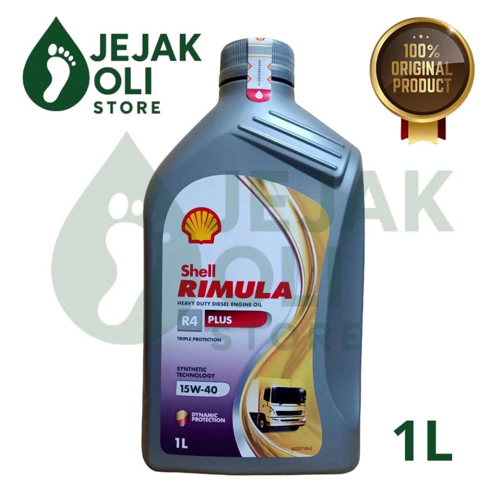 Jual OLI SHELL RIMULA R4 PLUS 15W-40 1L OLI MOBIL DIESEL ORIGINAL ...