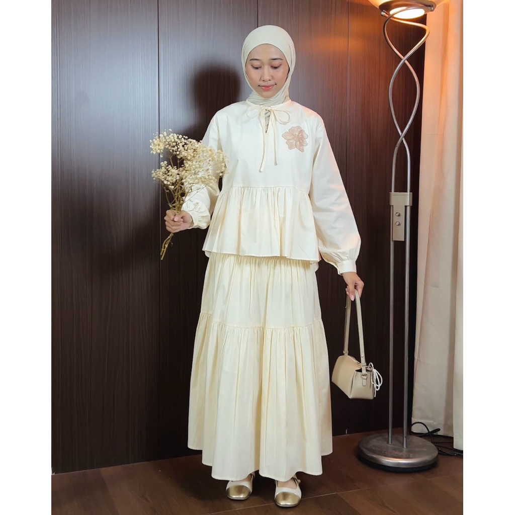 Jual BAYLERA - Auria One Set Rok Setelan Atasan Rok Wanita Blouse Rok ...