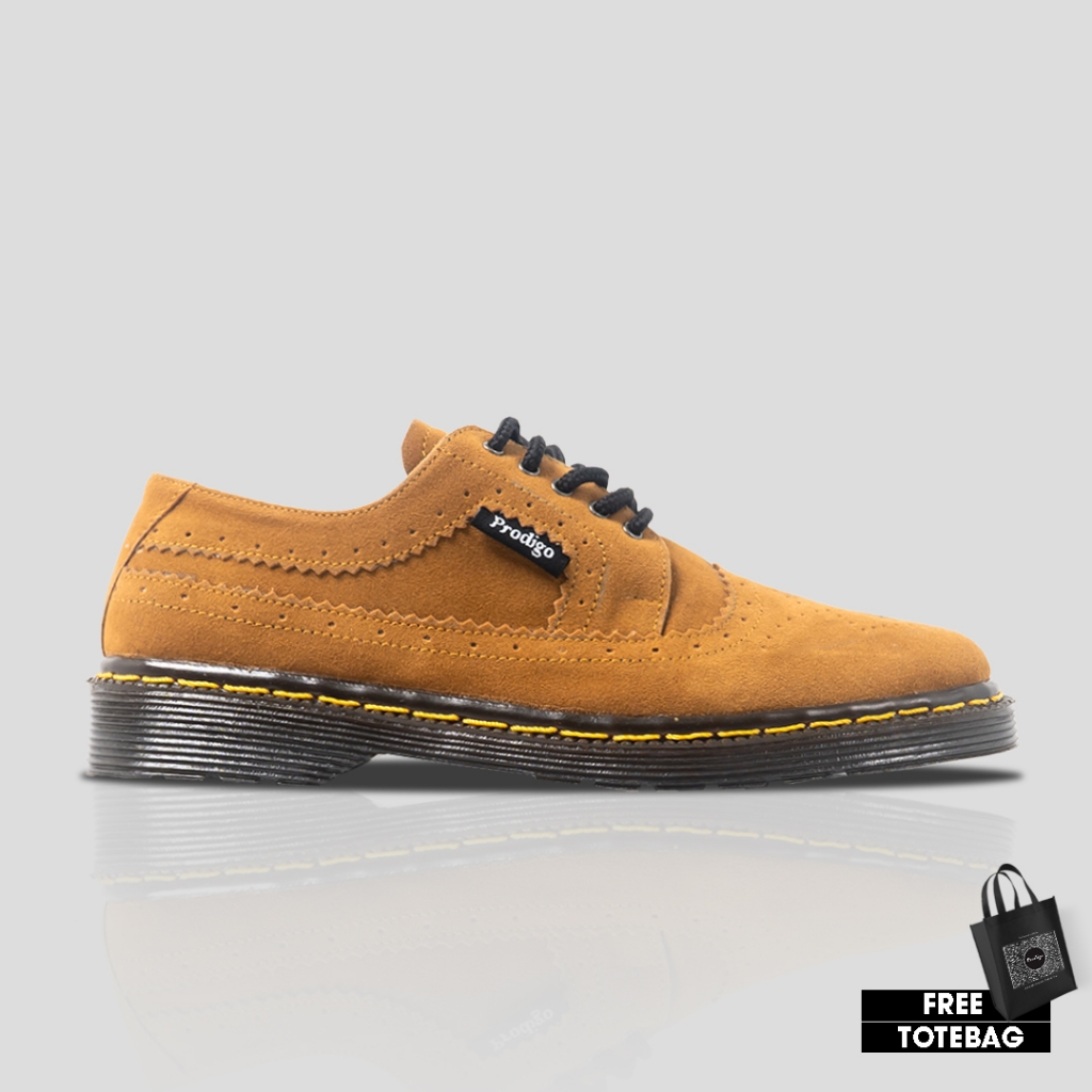 Jual Prodigo * Sepatu Pria Musi Suede Tan | Sepatu Low Boots | Sepatu ...