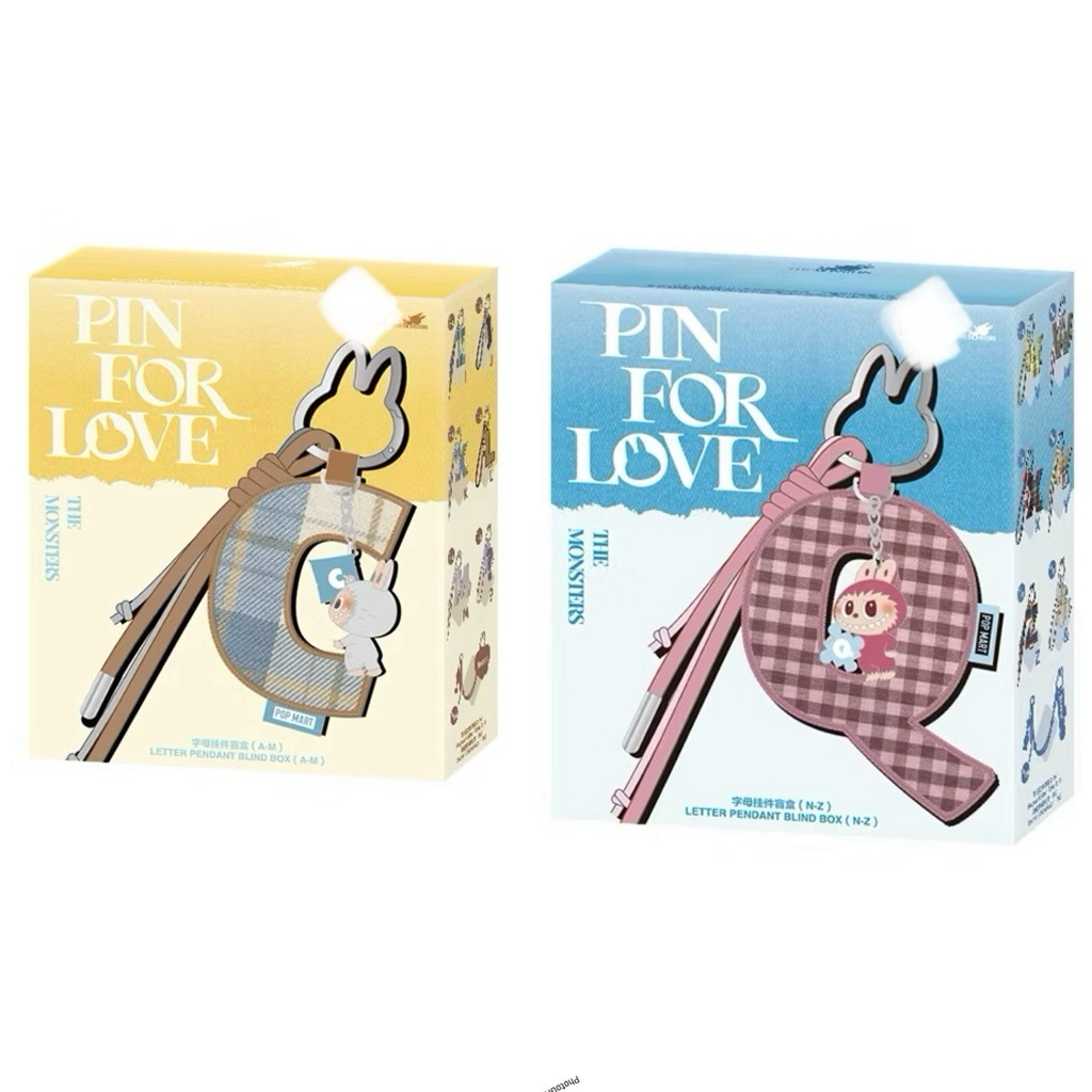 Jual Labubu Pin for Love Labubu Series - Letter Pendant Blind Box (A-M ...