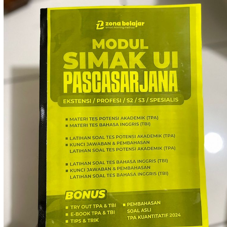 Jual Zona Belajar - Modul Sukses SIMAK UI 2026 (S2-S3-PROFESI-SPESIALIS ...
