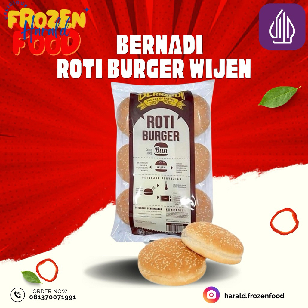 Jual Roti burger wijen Bernadi | Shopee Indonesia