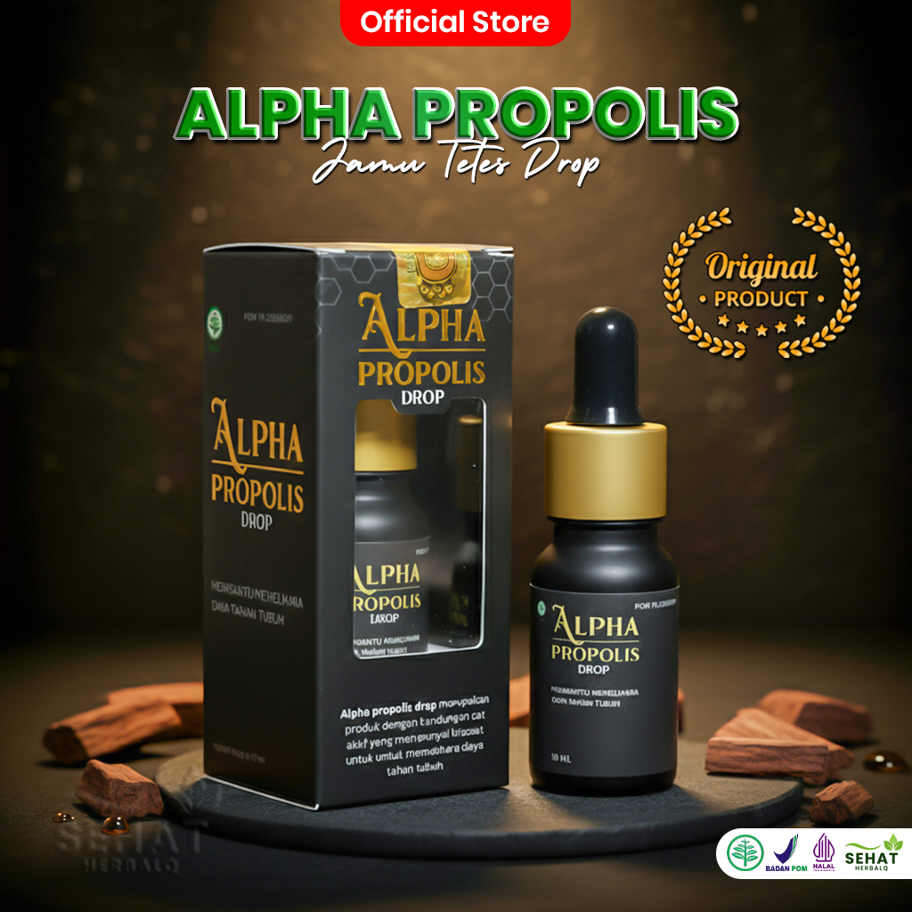 Alpha Propolis - Jamu Tetes Drop Original Antioksidan Mengatasi Diabetes