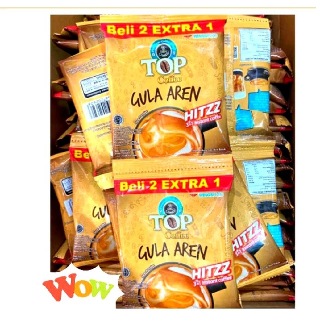 Jual Top Coffee Susu Gula Aren 22g 1 Renceng Isi 15 Sachet / Top Kopi ...