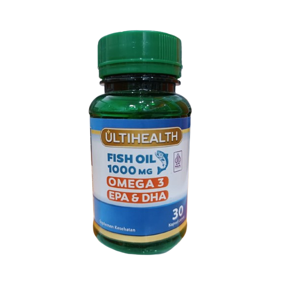 Jual ULTIHEALTH FISH OIL 1000mg OMEGA 3 EPA DAN DHA ISI 30 KAPSUL ...