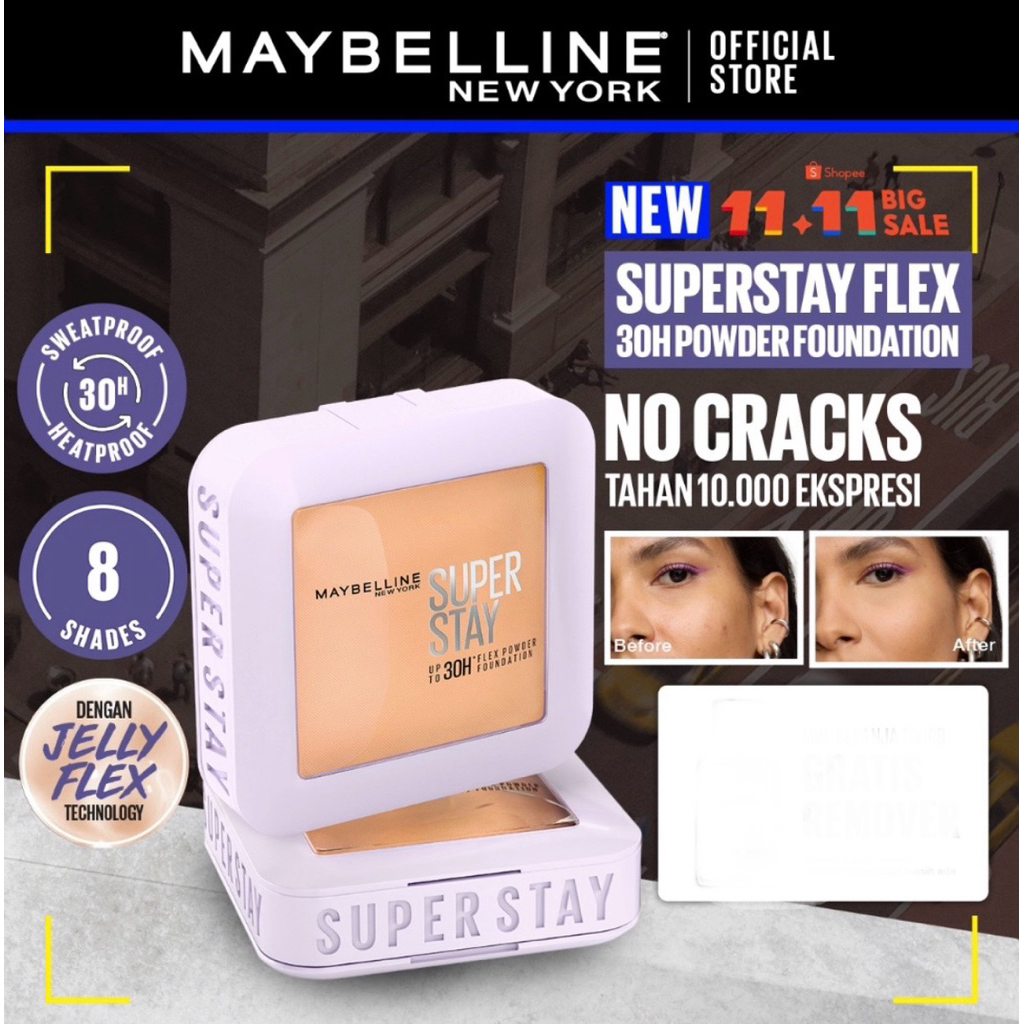 Jual [BARU!] MAYBELLINE Superstay Flex Powder 30H Longwear Powder ...