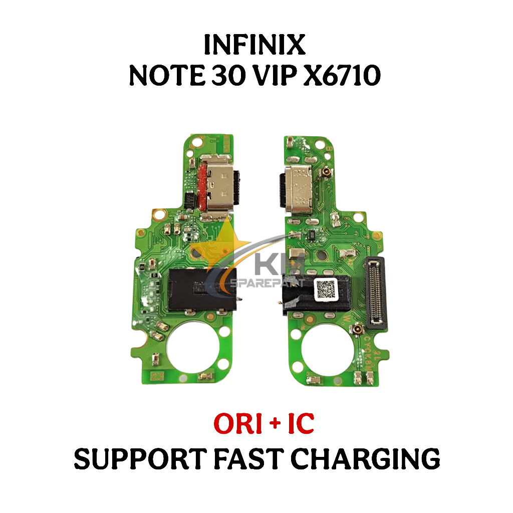 Jual Konektor Charger Infinix Note 30 Vip X6710 With Ic Board Papan Cas ...