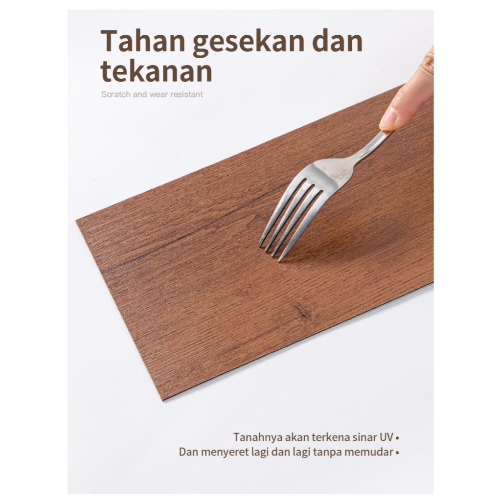 Jual Paket:36 Pcs Floor Vinyl Lantai Stiker 45cm x 15cm Lantai kayu ...