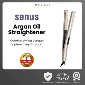 SENUS Argan Oil Straightener Catokan Rambut Lapisan Minyak Argan Super Smooth