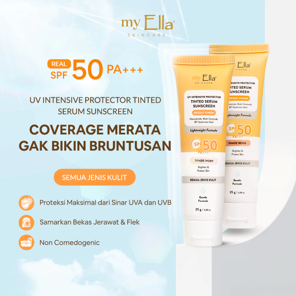 Jual [COD] Ella Skincare UV Intensive Protector Tinted Serum Sunscreen ...