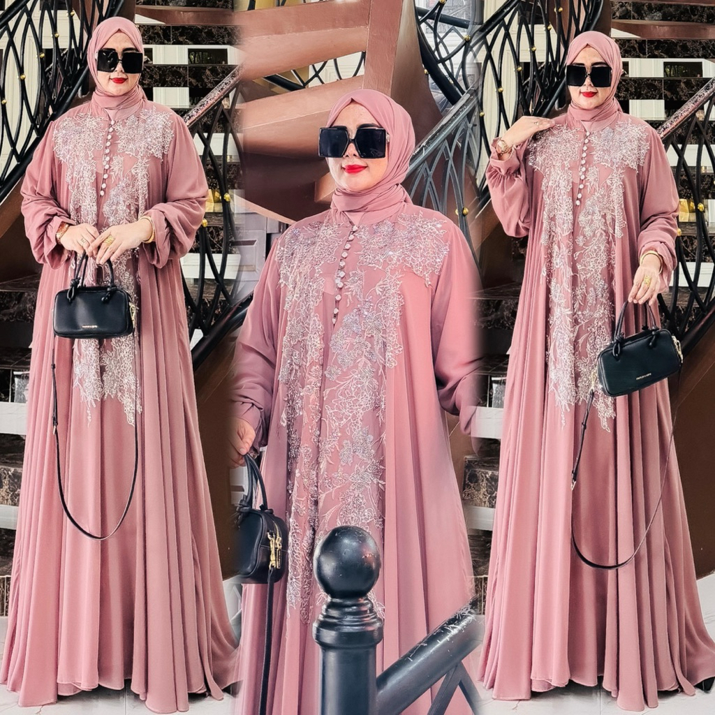 Jual REALPICT COD DRESS AYUMI / SET HIJAB | Shopee Indonesia