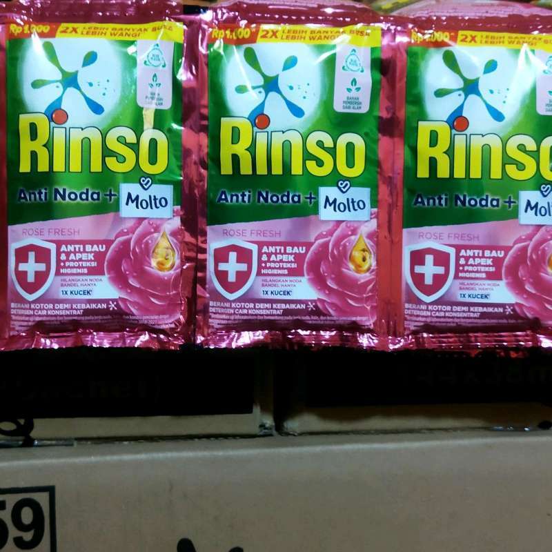 Jual RInso Liquid Detergen Sachet Rencengan Liquid 1000 | Shopee Indonesia