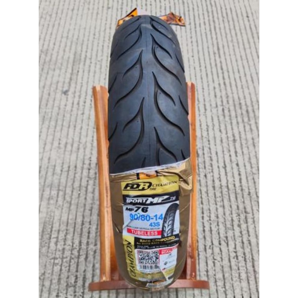 Jual BAN LUAR FDR (SPORT MP 76) UK 90/80-14 TL/TUBLESS( RACING ...