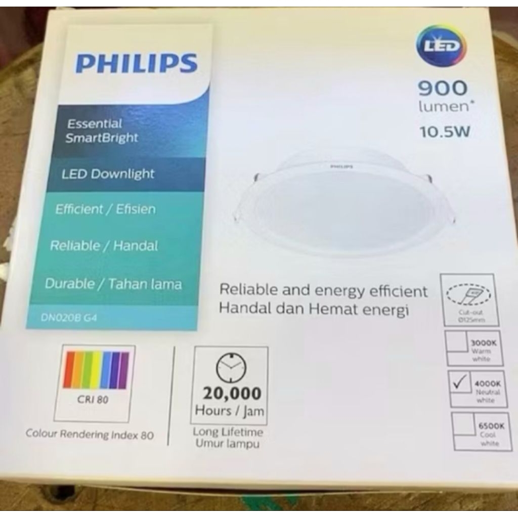 Jual Lampu Downlight Philips LED 10.5 Watt G4 900 Lumen Inbow | Shopee ...