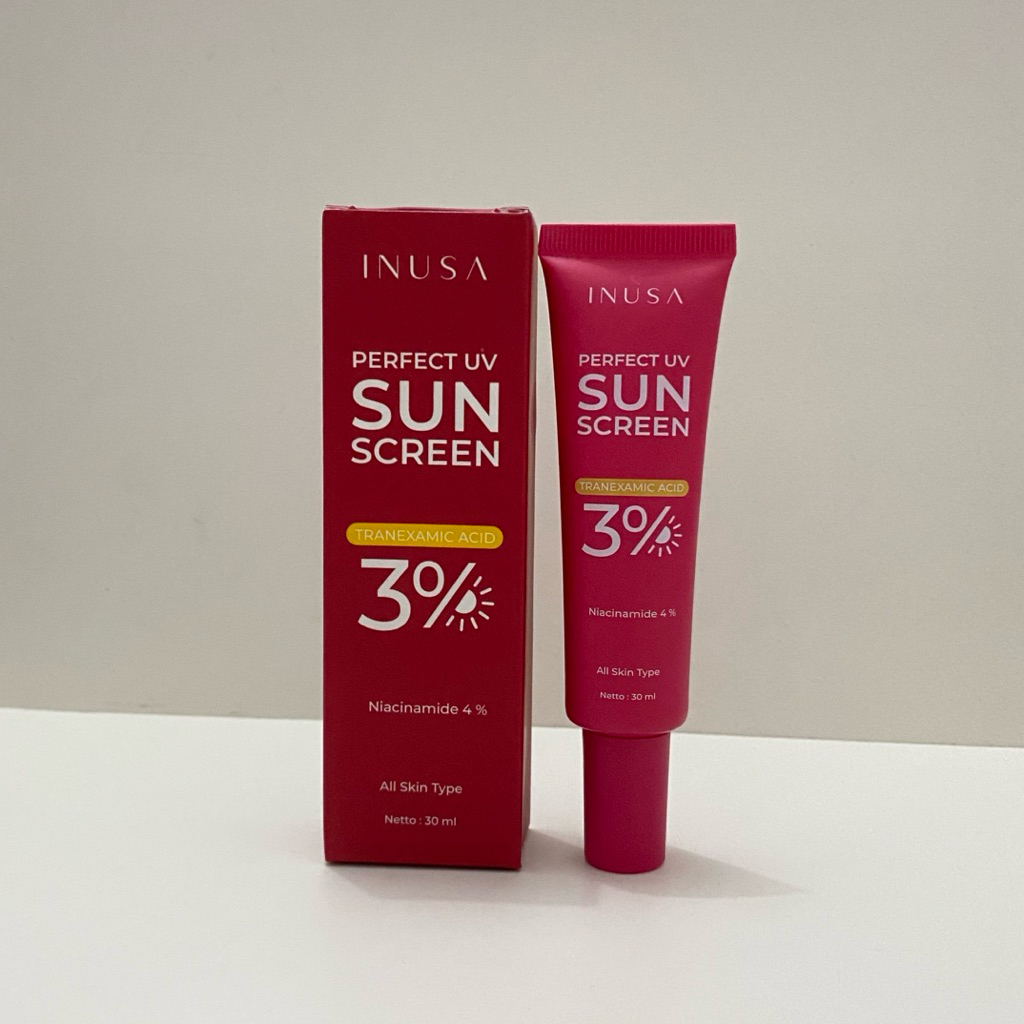 Jual [preloved] inusa perfect uv sunscreen 3% tranexamic acid 30ml ...