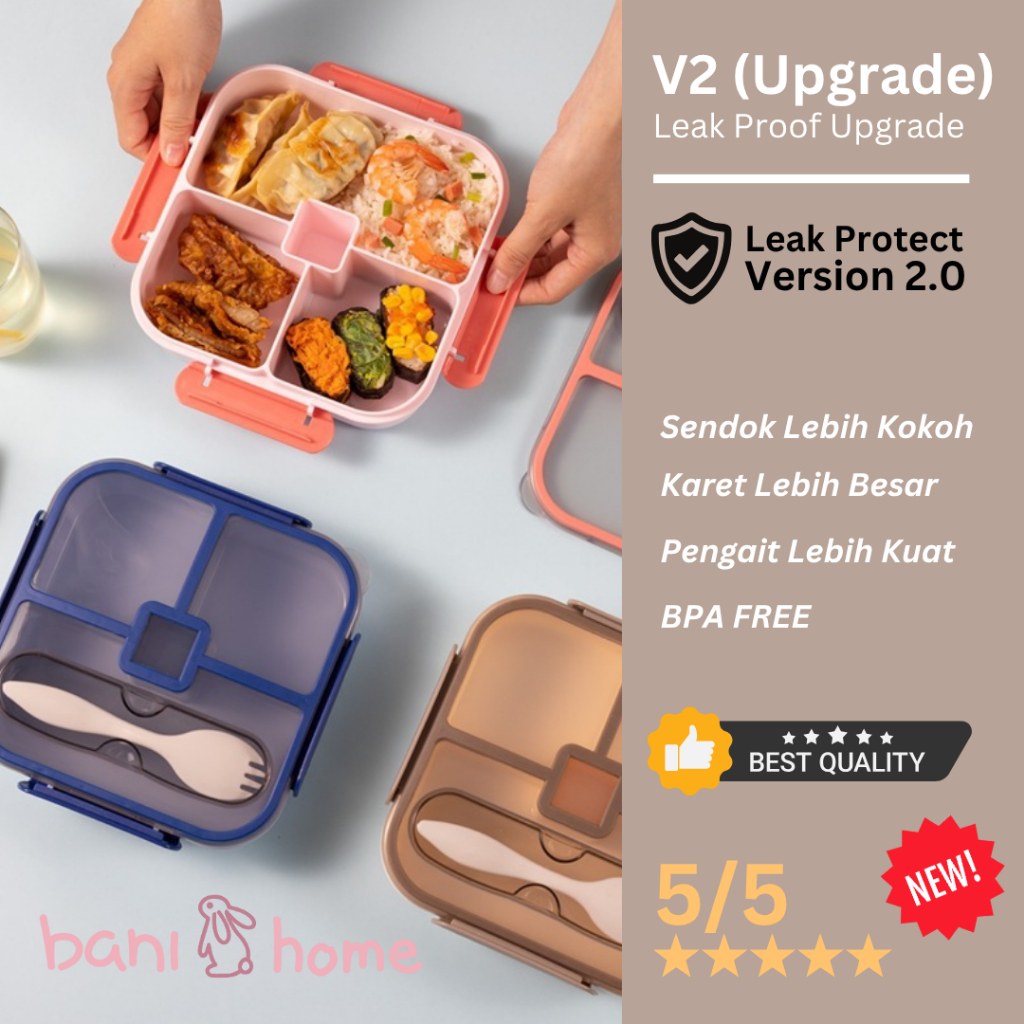 Jual BANI - HYE JUN Kotak Bekal Serbaguna Praktis Lunch Box Makanan ...