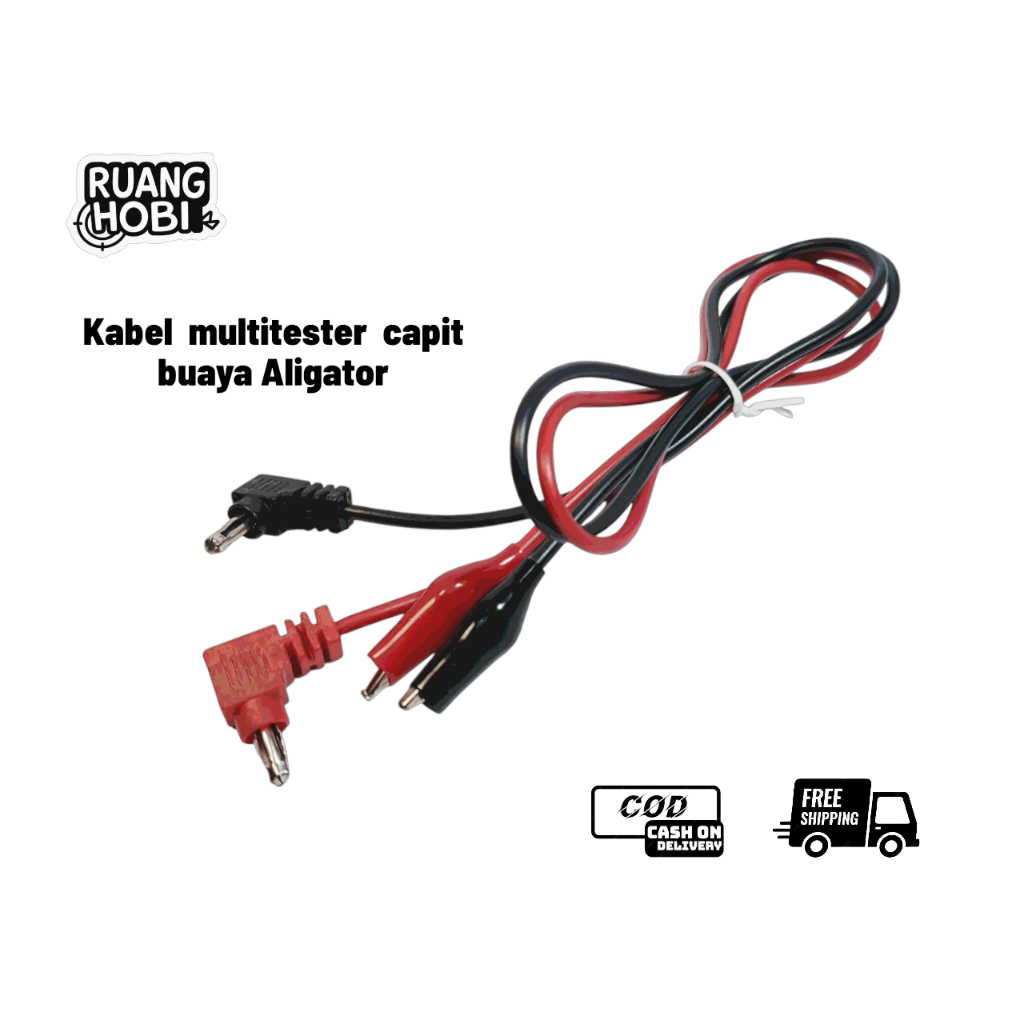 Jual Kabel Multitester Avometer Aligator Capit Buaya Panjang 1 Meter ...