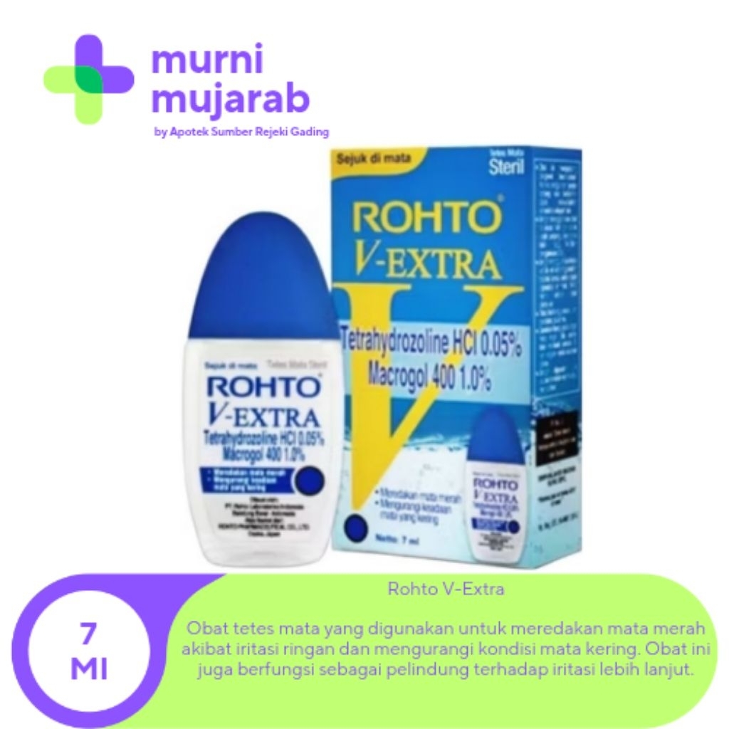 Jual ROHTO V-EXTRA EYE DROP 7ML / ROHTO V EXTRA | Shopee Indonesia