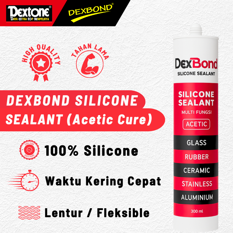 Jual Dexbond Silicone Sealant Acetic Cure 300 Ml | Shopee Indonesia