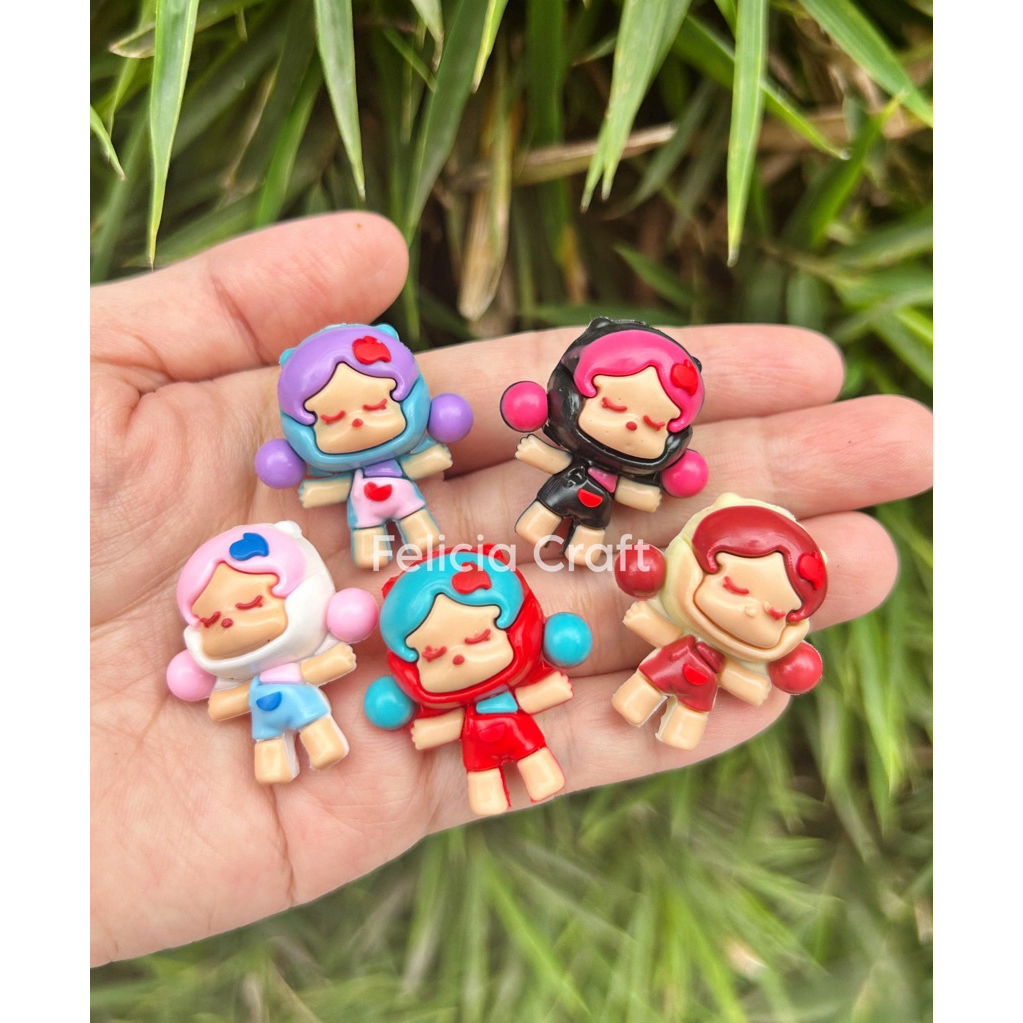 Jual [5pcs] Manik rubber Molly SP non UV (ada lubang tembus atas bawah ...