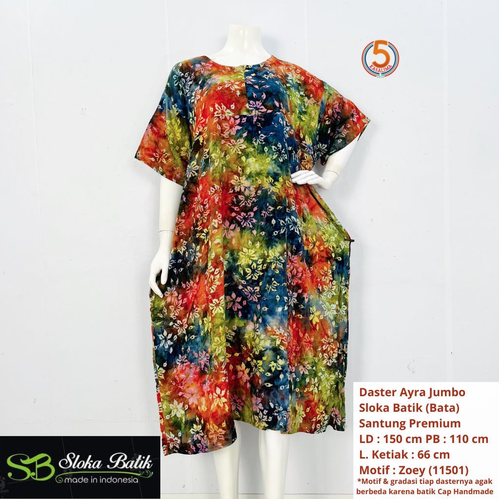 Jual Daster Short Ayra Slokabatik Premium LD 150 cm PB 110 cm Batik Cap ...