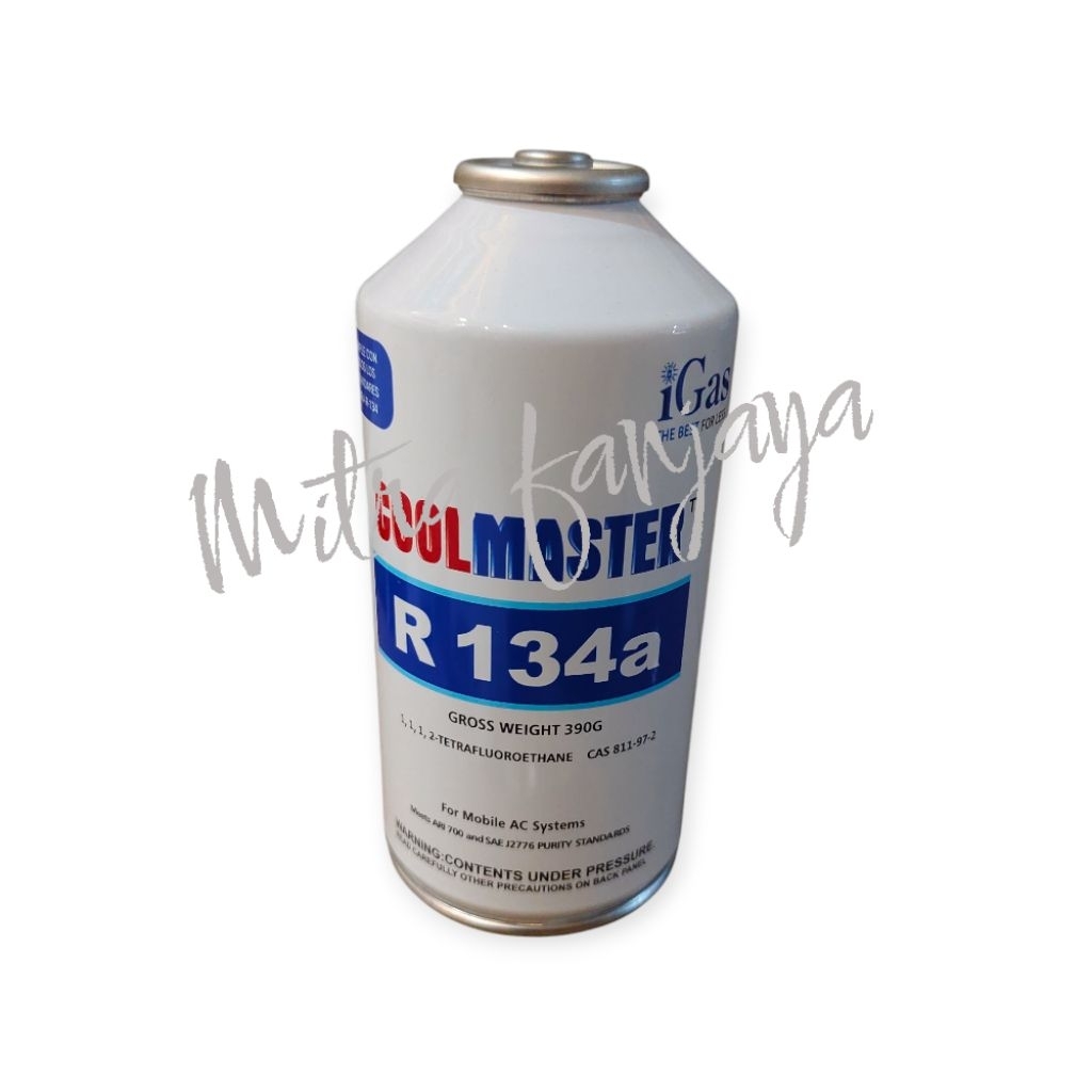 Jual FREON KULKAS KALENG R134A COOL MASTER IGAS KRAN CT-339 390 GRAM AC ...