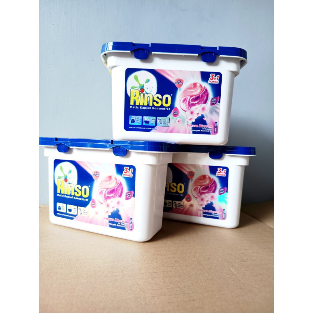 Jual Rinso Matic Kapsul Konsentrat 16 pcs / Box | Shopee Indonesia