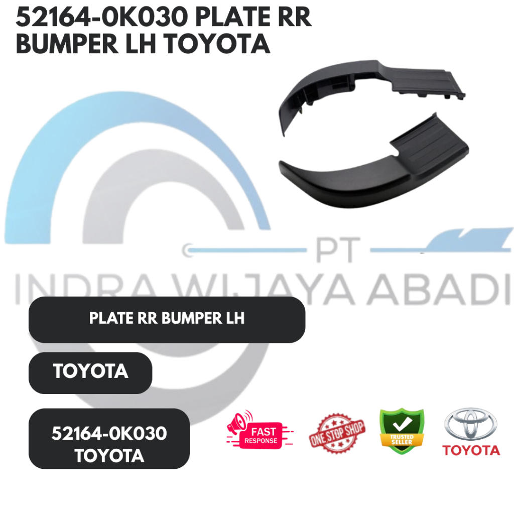 Jual 52164-0K030 PLATE RR BUMPER LH TOYOTA | Shopee Indonesia