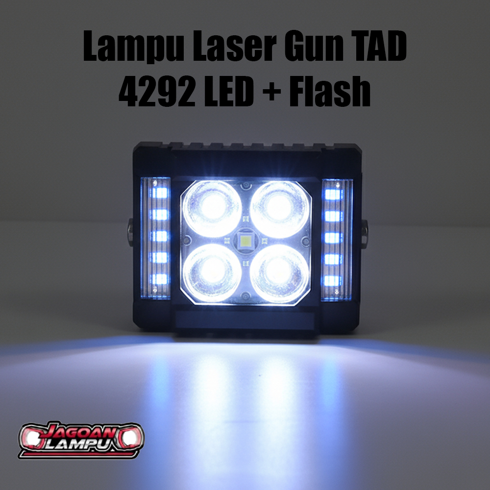 Jual Lampu Laser Gun TAD 4292 LED + Flash Red/Blue | Shopee Indonesia