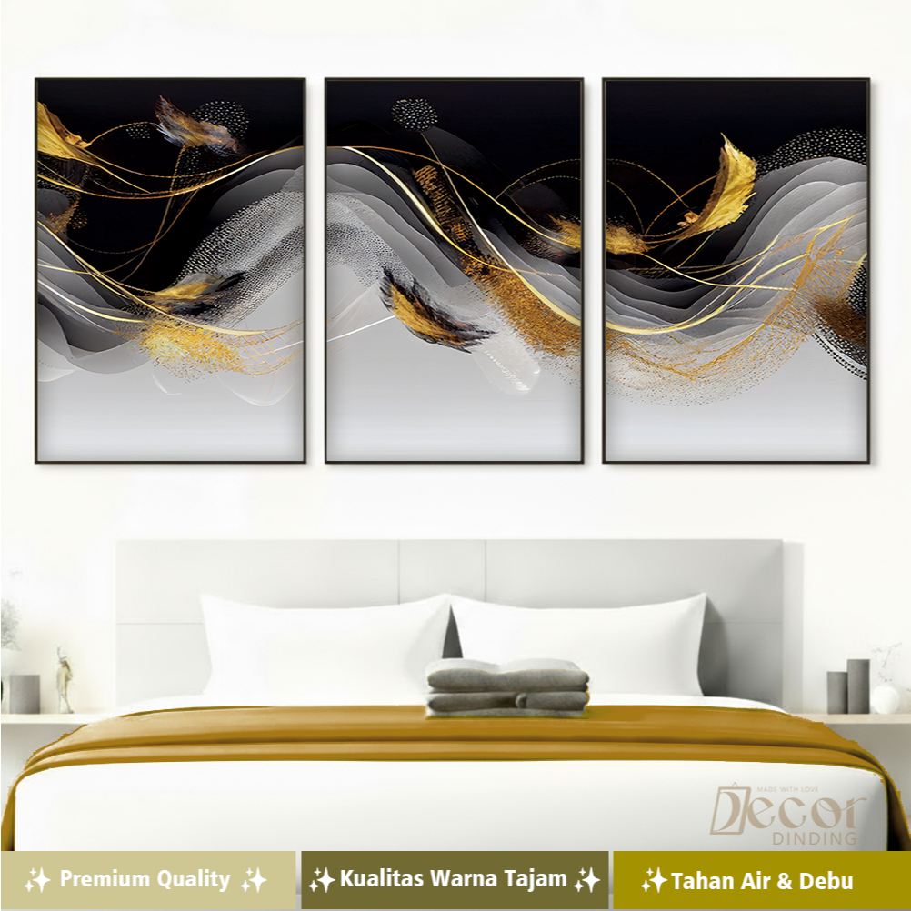Jual Hiasan Dinding Ruang Tamu Minimalis Lukisan CANVAS INCLUDE FRAME ...