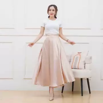 Flare Skirt Rok Lilit Satin Silk Premium Rok Wanita Masakini Korean Style HIMARI SKIRT