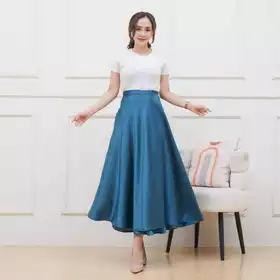 Flare Skirt Rok Lilit Satin Silk Premium Rok Wanita Masakini Korean Style HIMARI SKIRT